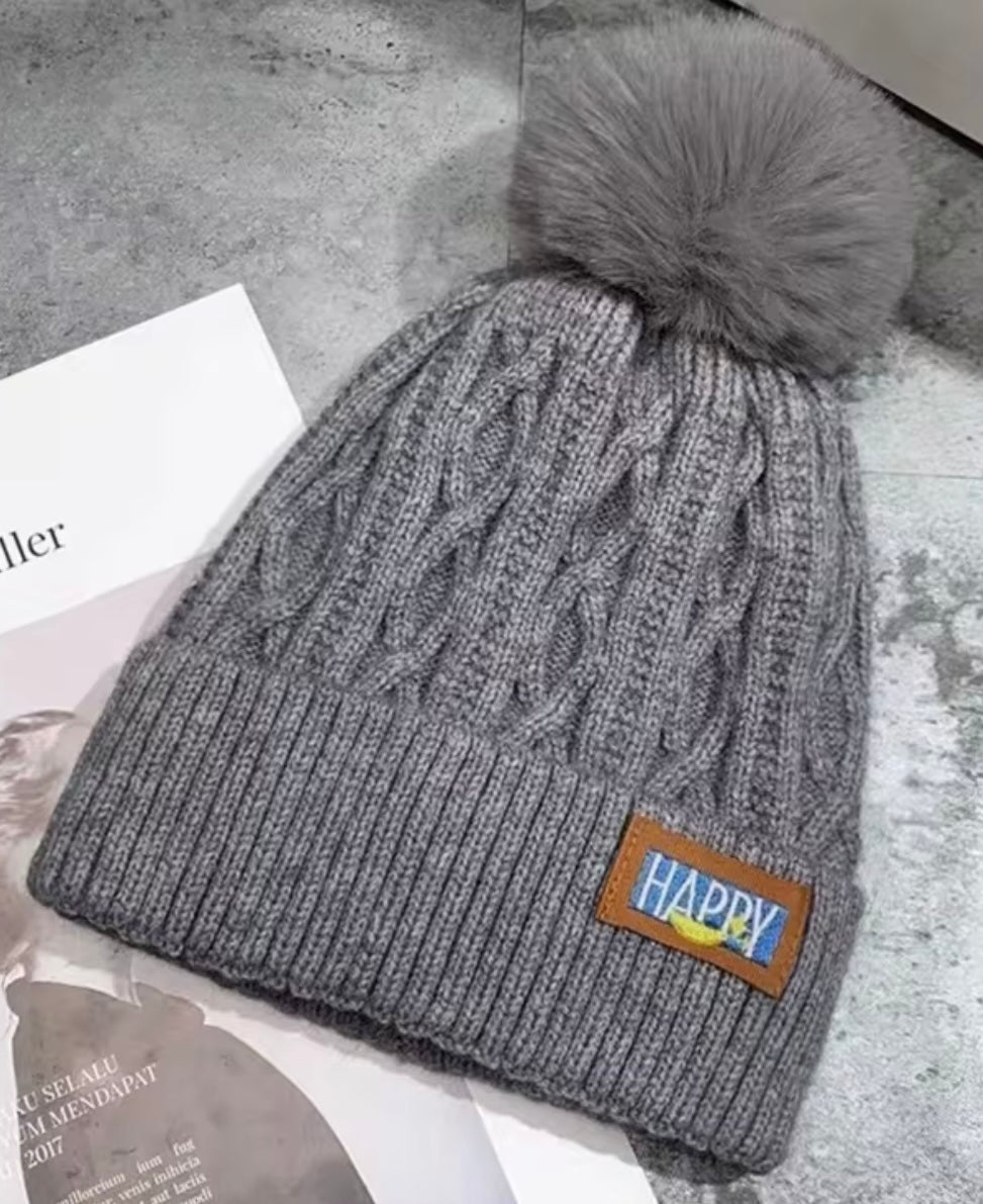 Handmade Happy winter Beanie