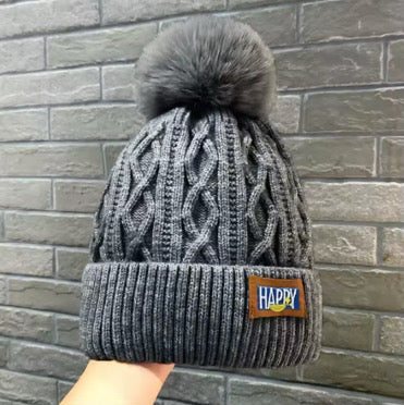 Handmade Happy winter Beanie